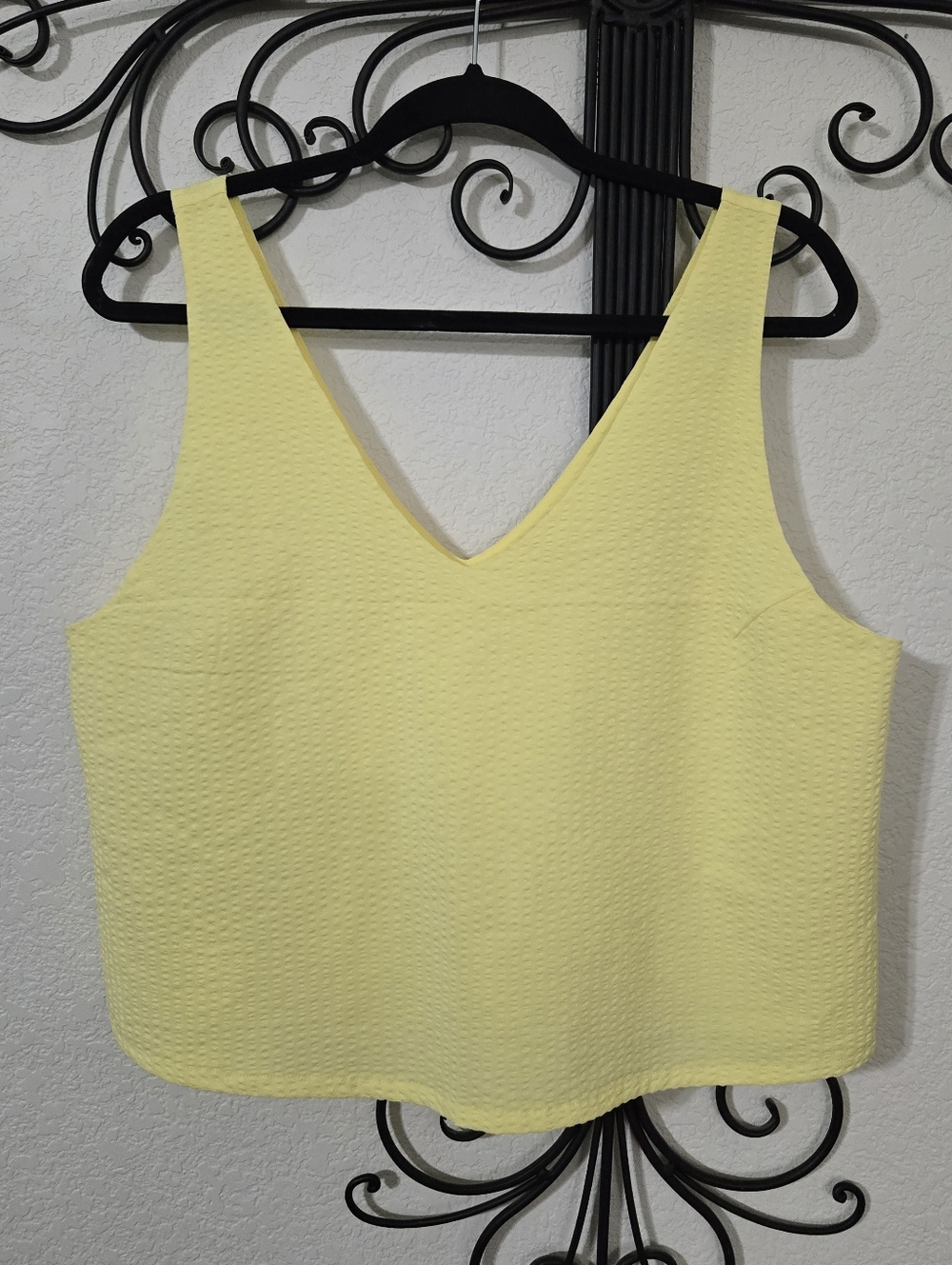 VUORI Villa Textured Crop Tank | L